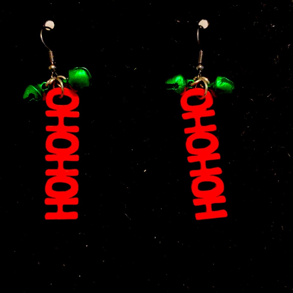 Hand crafted Christmas earrings